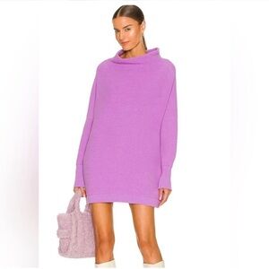 FREE PEOPLE OTTOMAN KNIT SWEATER TUNIC - glowing grape - bought NWT, worn twice